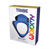 Синее эрекционное кольцо Wooomy Tribeс с вибрацией - Adrien Lastic - в Керчи купить с доставкой