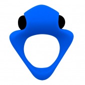 Синее эрекционное кольцо Wooomy Tribeс с вибрацией - Adrien Lastic - в Керчи купить с доставкой