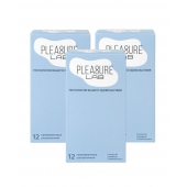 Набор из 3 упаковок ультратонких презервативов Pleasure Lab (по 12 шт.) - Pleasure Lab - купить с доставкой в Керчи