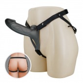 Черный полый мужской страпон London - 16,8 см. - Baile - купить с доставкой в Керчи