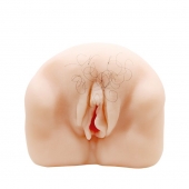 Телесный мастурбатор-вагина с оволосением и вибрацией - Baile - в Керчи купить с доставкой