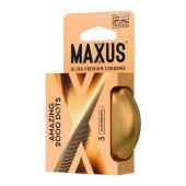 Точечные презервативы MAXUS 2000 Amazing Dots с железным кейсом - 3 шт. - Maxus - купить с доставкой в Керчи