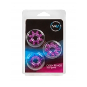 Набор из 3 лиловых эрекционных колец различной формы - Erowoman-Eroman - в Керчи купить с доставкой