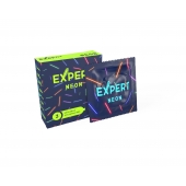 Светящиеся в темноте презервативы Expert Neon - 3 шт. - Expert - купить с доставкой в Керчи