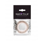 Эрекционное кольцо с бежевыми «ресничками» - Sextaz - в Керчи купить с доставкой