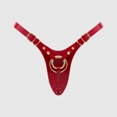 Красный пояс для фиксации насадок Strap-On-Me Leatherette Harness Fabulous - Strap-on-me - купить с доставкой в Керчи