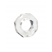 Прозрачное эрекционное кольцо в форме гайки - Sex Expert - в Керчи купить с доставкой