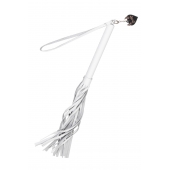 Белая кожаная плеть - 50 см. - Pecado - купить с доставкой в Керчи