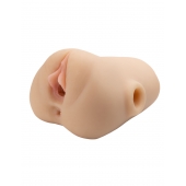 Телесный мастурбатор с вибрацией Double Pounder Vibrating Squeeze Stroker - Pipedream - в Керчи купить с доставкой