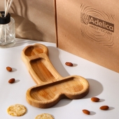 Деревянное блюдо для подачи в форме члена (25 х 16,5 х 1,7 см) - Сима-Ленд - купить с доставкой в Керчи