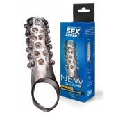 Дымчатая насадка на пенис с выпуклостями - 11 см. - Sex Expert - в Керчи купить с доставкой