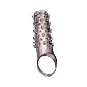 Дымчатая насадка на пенис с шипами и выпуклостями - 12 см. - Sex Expert - в Керчи купить с доставкой