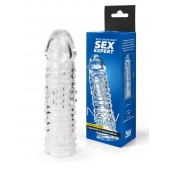 Прозрачная закрытая насадка на пенис - 17 см. - Sex Expert - в Керчи купить с доставкой