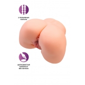 Телесный мастурбатор в форме попки с 2 любовными входами - No Name - в Керчи купить с доставкой