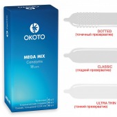 Презервативы OKOTO Mega Mix - 18 шт. - Sitabella - купить с доставкой в Керчи