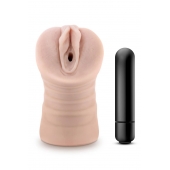 Телесный мастурбатор-вагина Ayumi с вибрацией - Blush Novelties - в Керчи купить с доставкой