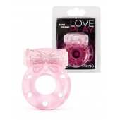 Розовое эрекционное виброкольцо с бабочкой - 1137 - в Керчи купить с доставкой