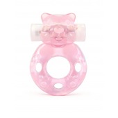 Розовое эрекционное виброкольцо в форме мишки - 1137 - в Керчи купить с доставкой