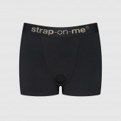 Черные трусики-боксеры для фиксации насадок Strap-on-me Harness Lingerie Allure - size S - Strap-on-me - купить с доставкой в Керчи