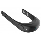 Черное эрекционное виброкольцо на ремешках - Boys of Toys - в Керчи купить с доставкой