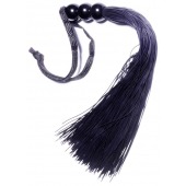 Черная силиконовая плетка - 25,4 см. - Boys of Toys - купить с доставкой в Керчи