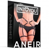 Черные стрепы на бёдра Aneir - Intoyou - купить с доставкой в Керчи