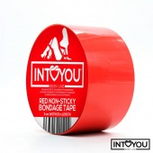 Красный скотч для фиксации Non-Sticky Bondage Tape - 15 м. - Intoyou - купить с доставкой в Керчи