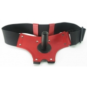 Красные трусики со штырьком для насадки - БДСМ Арсенал - купить с доставкой в Керчи