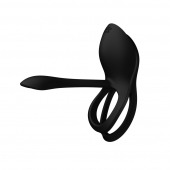 Черное эрекционное виброкольцо Bayek с пультом ДУ - Zalo - в Керчи купить с доставкой