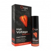 Жидкий вибратор Orgie High Voltage Strawberry - 15 мл. - ORGIE - купить с доставкой в Керчи
