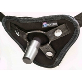Страпон с 2 насадками и вибрацией UniStrap - 20 и 18 см. - LOVETOY (А-Полимер) - купить с доставкой в Керчи