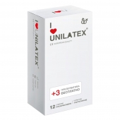 Ультратонкие презервативы Unilatex Ultra Thin - 12 шт. + 3 шт. в подарок - Unilatex - купить с доставкой в Керчи