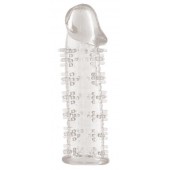 Гелевая прозрачная насадка с шипами - 12 см. - Toyfa Basic - в Керчи купить с доставкой