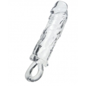 Прозрачная насадка с петлёй для фиксации - 14 см. - ToyFa - в Керчи купить с доставкой