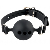 Силиконовый кляп-шар с отверстиями для дыхания Silicone Breathable Ball Gag Small - Pipedream - купить с доставкой в Керчи