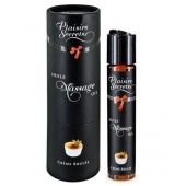 Массажное масло с ароматом крем брюле Huile de Massage Gourmande Creme Brulée - 59 мл. - Plaisir Secret - купить с доставкой в Керчи