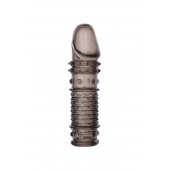 Дымчатая закрытая насадка ToyFa XLover с чешуйками и пупырышками - 13,5 см. - ToyFa - в Керчи купить с доставкой