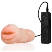 Мастурбатор-ротик с вибрацией REALSTUFF VIBRATING MASTURBATOR MOUTH - Dream Toys - в Керчи купить с доставкой