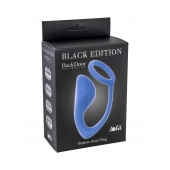 Синее эрекционное кольцо с анальной пробкой Button Anal Plug - Lola Games - в Керчи купить с доставкой