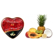 Массажная свеча с ароматом экзотических фруктов Bougie Massage Candle - 35 мл. - Plaisir Secret - купить с доставкой в Керчи
