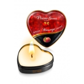 Массажная свеча с ароматом персика Bougie Massage Candle - 35 мл. - Plaisir Secret - купить с доставкой в Керчи