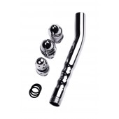 Металлический анальный душ с тремя насадками - ToyFa - купить с доставкой в Керчи