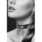 Узенький ошейник из полиуретана с кольцом - Bijoux Pour Toi - купить с доставкой в Керчи
