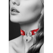 Красный чокер с замком в форме сердца - Bijoux Pour Toi - купить с доставкой в Керчи