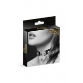 Черный чокер с замком в форме сердца - Bijoux Pour Toi - купить с доставкой в Керчи