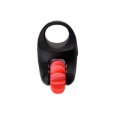 Чёрно-красное эрекционное виброкольцо Erotist - Erotist Adult Toys - в Керчи купить с доставкой