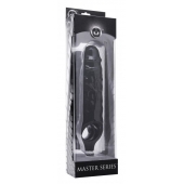 Чёрная увеличивающая насадка на член Mamba Cock Sheath Packaged - 16,5 см. - XR Brands - в Керчи купить с доставкой