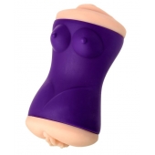 Двухсторонний мастурбатор JOS YARA в фиолетовой колбе - JOS - в Керчи купить с доставкой