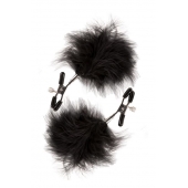 Зажимы для сосков с пухом FEATHERED NIPPLE CLAMPS - Blush Novelties - купить с доставкой в Керчи