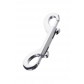 Серебристый двухсторонний карабин TOYFA Metal - ToyFa - купить с доставкой в Керчи